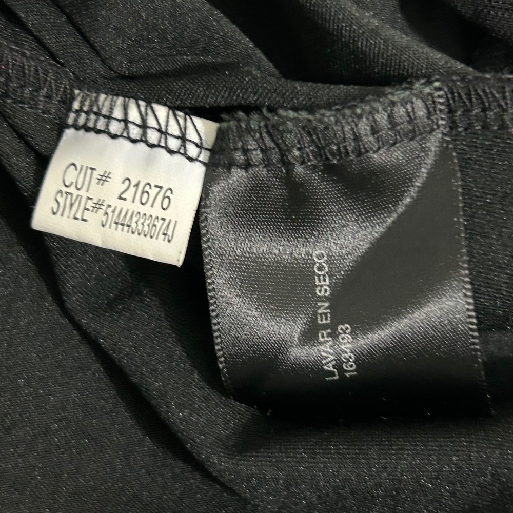 VTG MixIT Black Sequin Beaded Empire‎ Waist Mesh Overlay Dress Womens 12 NEW - Picture 13 of 15